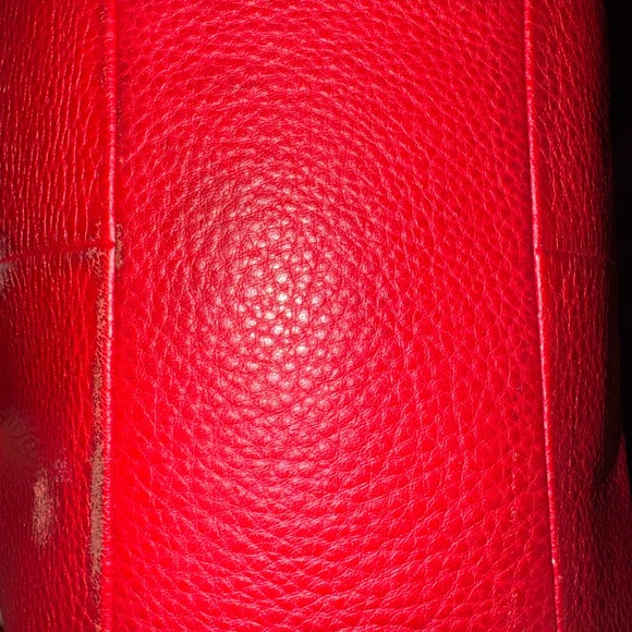 Coach Vibrant Red Leather Shoulder Bag - Picture 6 of 9